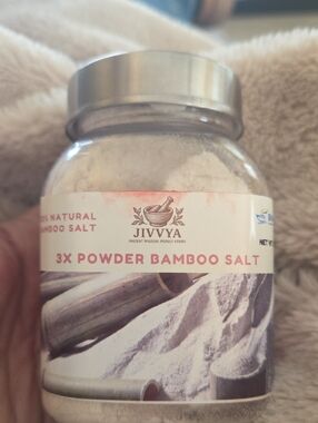 3X Powder Bamboo Salt Bath Soak – White